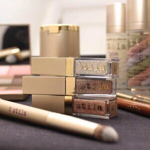 Stila Liquid Eyeshadow & Lipstick Set - Glitter & Matte Combo